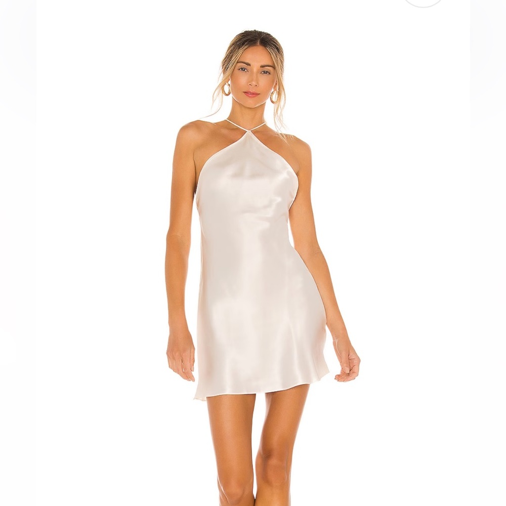 REVOLVE Claudia Mini Slip Dress in Ivory
Amanda Uprichard Color: Ivory Size: S